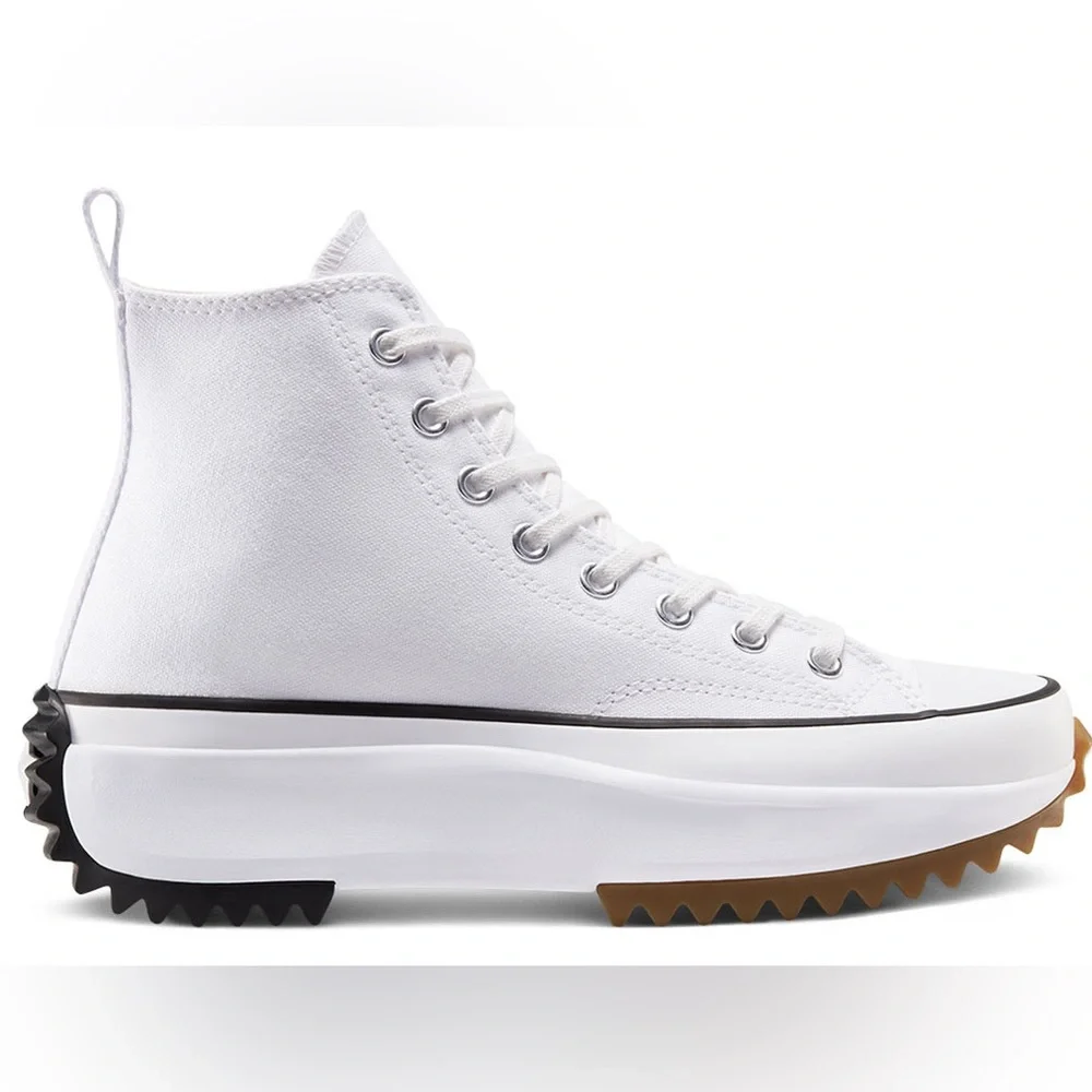 Converse Run Star Hike High “White Black” Women’s Sneaker - Picture 3 of 4